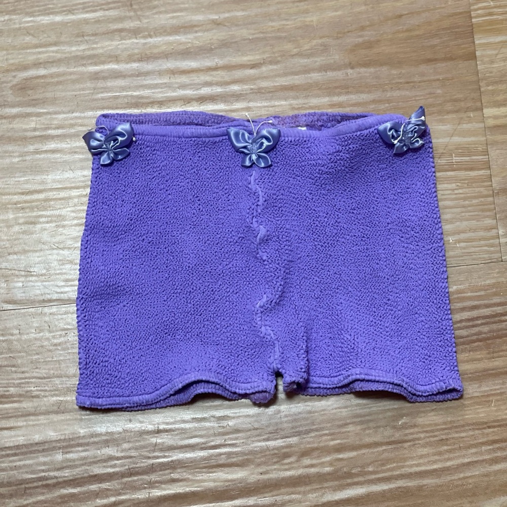 Hunza G Girl Purple Bikini shorts bottom only
